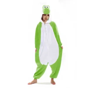 Yoshi Costume Onesie for Adults Super Mario Cosplay Pajamas